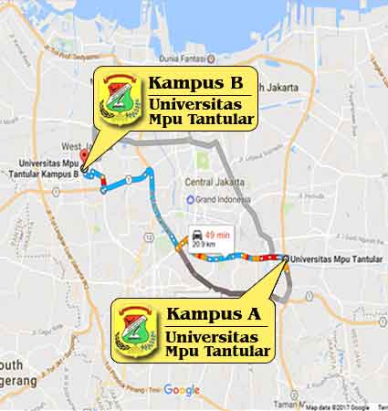 Map Location (Google Map) Mpu Tantular Kedoya Jakarta  Nomor